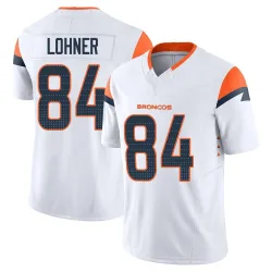 Men's Caleb Lohner Denver Broncos No.84 Limited Vapor F.U.S.E. Jersey - White