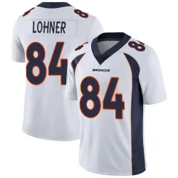 Men's Caleb Lohner Denver Broncos No.84 Limited Vapor Untouchable Jersey - White