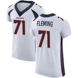 Men's Cam Fleming Denver Broncos No.71 Elite Vapor Untouchable Jersey - White