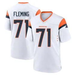 Men's Cam Fleming Denver Broncos No.71 Game 2nd Jersey - White
