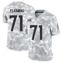 Men's Cam Fleming Denver Broncos No.71 Limited 2024 Salute to Service Jersey - Arctic Camo