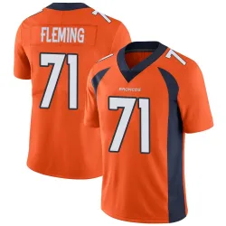 Men's Cam Fleming Denver Broncos No.71 Limited Team Color Vapor Untouchable Jersey - Orange