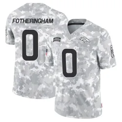 Men's Cole Fotheringham Denver Broncos No.0 Limited 2024 Salute to Service Jersey - Arctic Camo