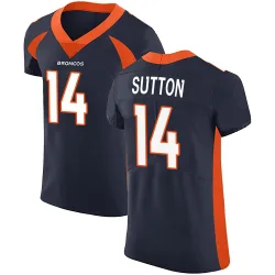 Men's Courtland Sutton Denver Broncos No.14 Elite Alternate Vapor Untouchable Jersey - Navy