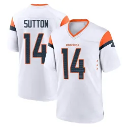 Men's Courtland Sutton Denver Broncos No.14 Game 2nd Jersey - White