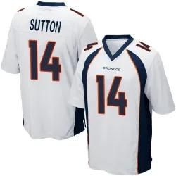 Men's Courtland Sutton Denver Broncos No.14 Game Jersey - White