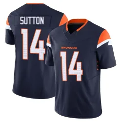 Men's Courtland Sutton Denver Broncos No.14 Limited Alternate Vapor F.U.S.E. Jersey - Navy