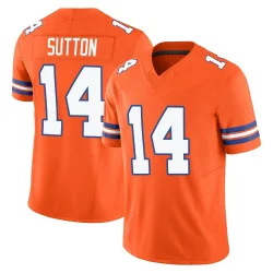 Men's Courtland Sutton Denver Broncos No.14 Limited Alternate Vapor F.U.S.E. Mile High Collection 1977 Throwback Jersey - Orange