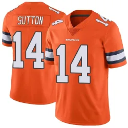 Men's Courtland Sutton Denver Broncos No.14 Limited Color Rush Vapor Untouchable Jersey - Orange