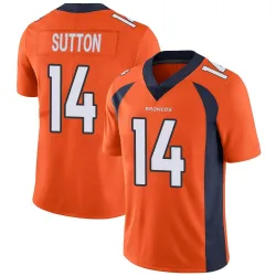 Men's Courtland Sutton Denver Broncos No.14 Limited Team Color Vapor Untouchable Jersey - Orange
