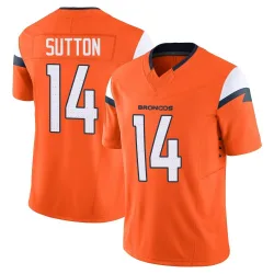 Men's Courtland Sutton Denver Broncos No.14 Limited Vapor F.U.S.E. 2nd Jersey - Orange