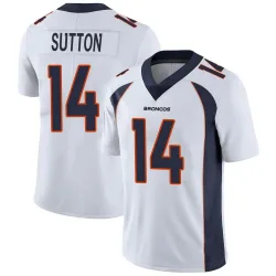 Men's Courtland Sutton Denver Broncos No.14 Limited Vapor Untouchable Jersey - White