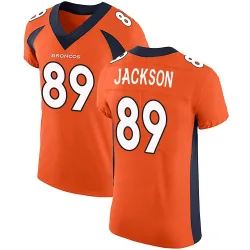Men's Courtney Jackson Denver Broncos No.89 Elite Team Color Vapor Untouchable Jersey - Orange