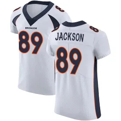 Men's Courtney Jackson Denver Broncos No.89 Elite Vapor Untouchable Jersey - White