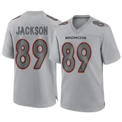 Men's Courtney Jackson Denver Broncos No.89 Game Atmosphere Fashion Jersey - Gray