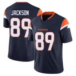 Men's Courtney Jackson Denver Broncos No.89 Limited Alternate Vapor F.U.S.E. Jersey - Navy
