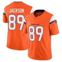 Men's Courtney Jackson Denver Broncos No.89 Limited Vapor F.U.S.E. 2nd Jersey - Orange