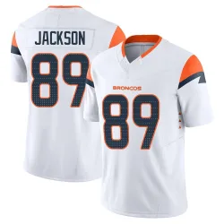 Men's Courtney Jackson Denver Broncos No.89 Limited Vapor F.U.S.E. Jersey - White