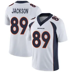 Men's Courtney Jackson Denver Broncos No.89 Limited Vapor Untouchable Jersey - White