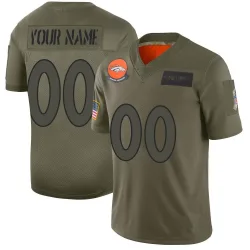 Men's Custom Denver Broncos No.00 Limited 2019 Salute to Service Jersey - Camo