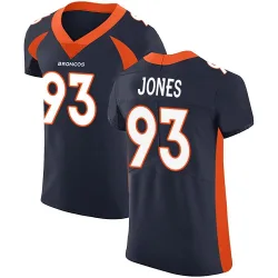 Men's D.J. Jones Denver Broncos No.93 Elite Alternate Vapor Untouchable Jersey - Navy