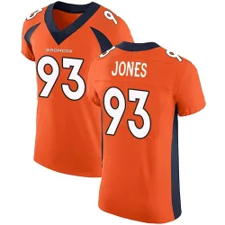 Men's D.J. Jones Denver Broncos No.93 Elite Team Color Vapor Untouchable Jersey - Orange