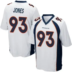 Men's D.J. Jones Denver Broncos No.93 Game Jersey - White