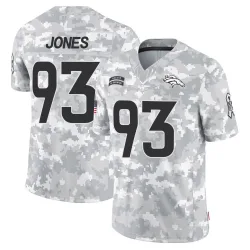 Men's D.J. Jones Denver Broncos No.93 Limited 2024 Salute to Service Jersey - Arctic Camo