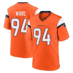 Men's DeMarcus Ware Denver Broncos No.94 Game Jersey - Orange