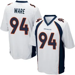 Men's DeMarcus Ware Denver Broncos No.94 Game Jersey - White