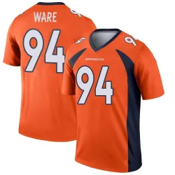 Men's DeMarcus Ware Denver Broncos No.94 Legend Jersey - Orange