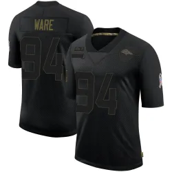 Men's DeMarcus Ware Denver Broncos No.94 Limited 2020 Salute To Service Jersey - Black