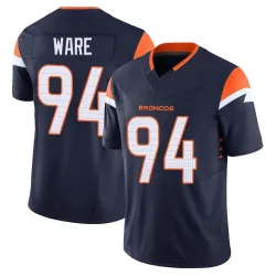 Men's DeMarcus Ware Denver Broncos No.94 Limited Alternate Vapor F.U.S.E. Jersey - Navy