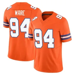 Men's DeMarcus Ware Denver Broncos No.94 Limited Alternate Vapor F.U.S.E. Mile High Collection 1977 Throwback Jersey - Orange