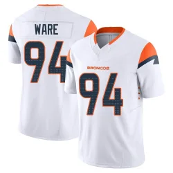 Men's DeMarcus Ware Denver Broncos No.94 Limited Vapor F.U.S.E. Jersey - White