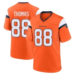 Men's Demaryius Thomas Denver Broncos No.88 Game Jersey - Orange