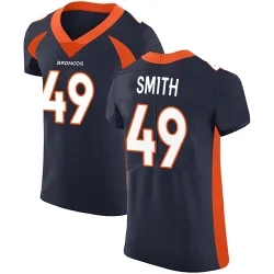 Men's Dennis Smith Denver Broncos No.49 Elite Alternate Vapor Untouchable Jersey - Navy