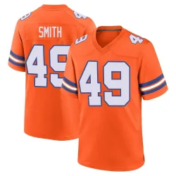 Men's Dennis Smith Denver Broncos No.49 Game Alternate Mile High Collection 1977 Throwback Jersey - Orange