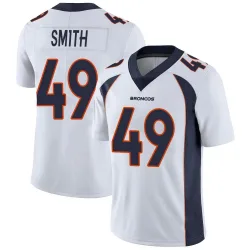 Men's Dennis Smith Denver Broncos No.49 Limited Vapor Untouchable Jersey - White