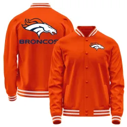 Men's Denver Broncos No. Full-Snap Jacket - Orange
