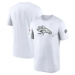 Men's Denver Broncos No. Legend 2024 Salute To Service Performance T-Shirt - White