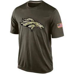 Men's Denver Broncos No. Salute To Service KO Performance Dri-FIT T-Shirt - Olive