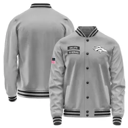 Men's Denver Broncos No. Salute to Service Performance Jacket - Gray