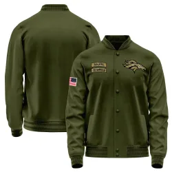 Men's Denver Broncos No. Salute to Service Sideline Performance Jacket - Olive