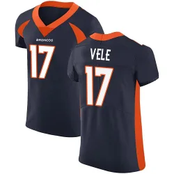 Men's Devaughn Vele Denver Broncos No.17 Elite Alternate Vapor Untouchable Jersey - Navy