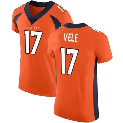 Men's Devaughn Vele Denver Broncos No.17 Elite Team Color Vapor Untouchable Jersey - Orange