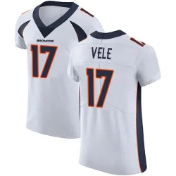 Men's Devaughn Vele Denver Broncos No.17 Elite Vapor Untouchable Jersey - White