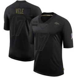Men's Devaughn Vele Denver Broncos No.17 Limited 2020 Salute To Service Jersey - Black