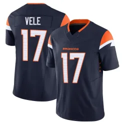 Men's Devaughn Vele Denver Broncos No.17 Limited Alternate Vapor F.U.S.E. Jersey - Navy