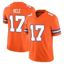 Men's Devaughn Vele Denver Broncos No.17 Limited Alternate Vapor F.U.S.E. Mile High Collection 1977 Throwback Jersey - Orange